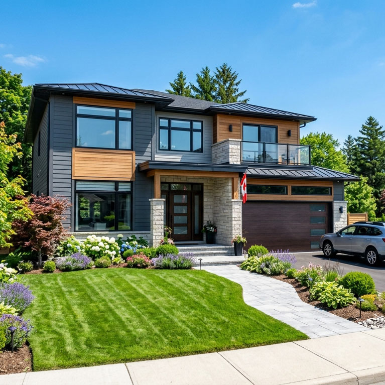 canadian modern family home yard ae0f3f1de5